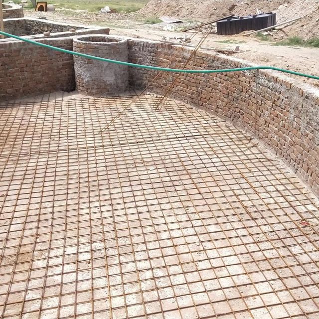 Upcoming small Swimming pool...under construction...in the farm house somewhere near udaipur...